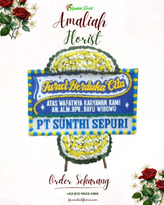 Papan Bunga Duka di Kadikaran