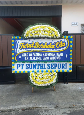 Papan Bunga Duka di Kadikaran